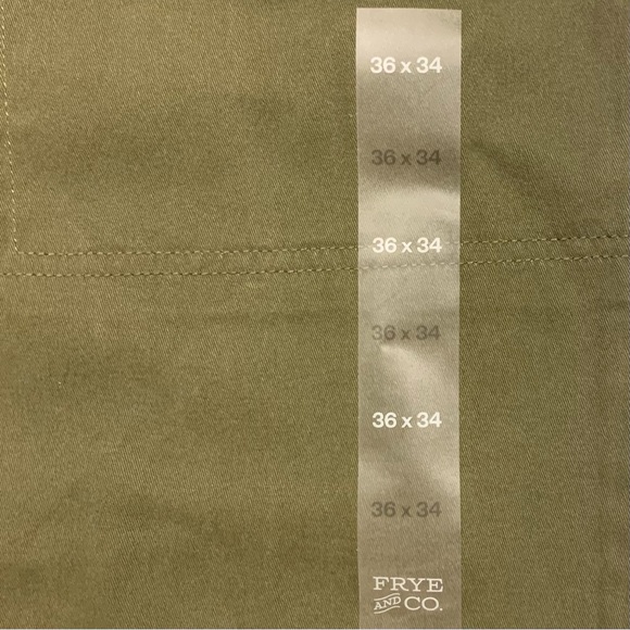 Frye & Co 36x34 Green Men’s Pants - Picture 5 of 6